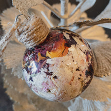 Load image into Gallery viewer, Mini glass ornament: various rose petals in white, dark red and orange
